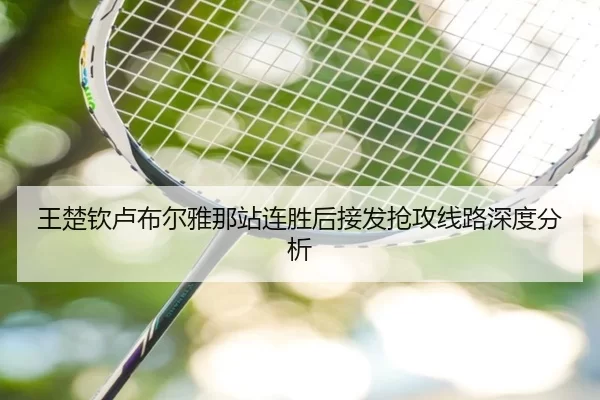 王楚钦卢布尔雅那站连胜后接发抢攻线路深度分析